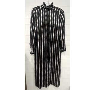 Kate spade New York pearl long maxi formal black tie dress gown chic!